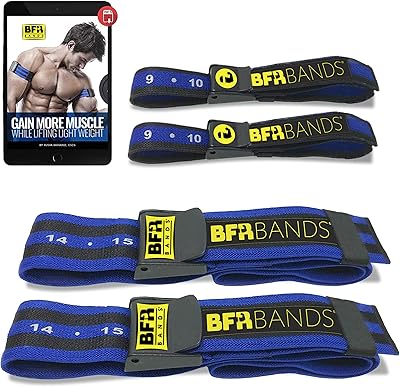 Bandes de restriction du flux sanguin pvr bands pro pour bras, jambes