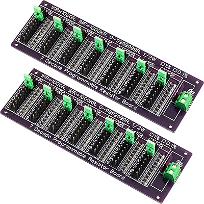 Carte de résistance programmable seven decade 0r - 9999999r étapes 1r 1% 1/2w