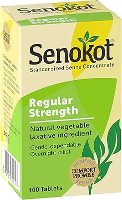 Laxatif végétal naturel senokot, 100 comprimés (paquet de 1)