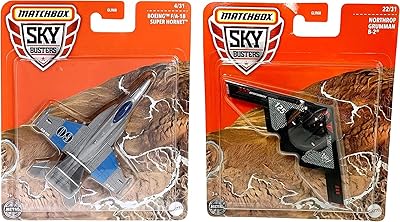 Ensemble 2 pièces matchbox - boeing f/a-18 super hornet et northrop gramman b-2