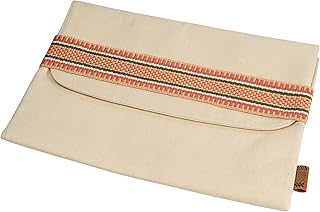 Housse pour ordinateur portable abu dhabi crafts sadu 13 pouces, terre et orange