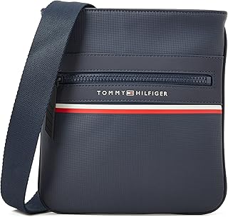 Mini sac bandoulière th stripe pour homme par tommy hilfiger, bleu, taille unique
