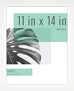Cadre en bois blanc mcs, taille 11 x 14 pouces, de studio gallery