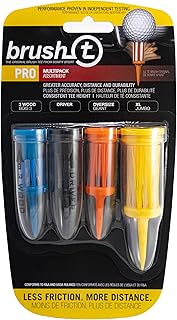 Brush t multi-pack de 4 tees de golf (bois driver surdimensionné xlt)