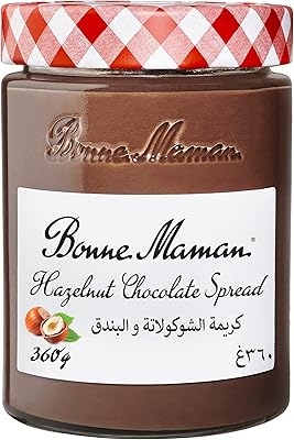 Tartinade de chocolat aux noisettes et cacao bonne maman, sans huile de palme, 20% noisettes, 360g. Transformez votre façon de consommer avec Diaytar Sénégal