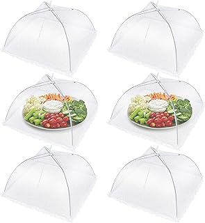 Tente à auvent pliable blanche, protection contre les mouches alimentaires, filets de couverture alimentaire pliables, couverture alimentaire en maille (blanc, 6). Diaytar Sénégal : La marketplace qui pense à votre porte-monnaie