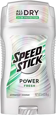 Déodorant menin power fresh de speed ​​​​stick pour hommes, 3 oz
