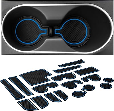 Porte-gobelet et doublure de porte sur mesure pour hyundai elantra 2017 2018, lot