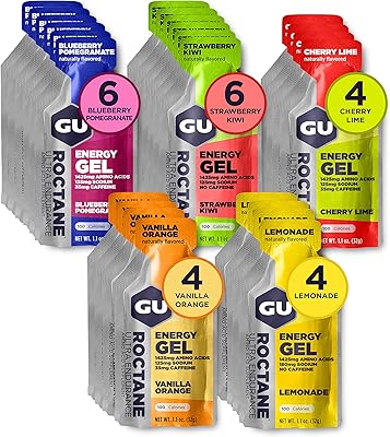Gel énergétique gu energy roaccutane ultra endurance, 24 unités (saveurs assorties, 24 unités)
