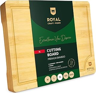 Planches à découper en bois extra larges pour la préparation et le service