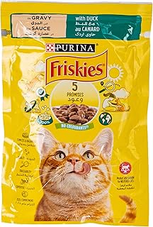 Nourriture humide pour chats purina, morceaux de canard friskies en sauce, 85 g