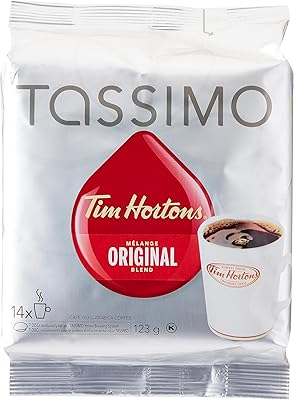 Dosettes de café originales tassimo tim hortons - paquet de 14