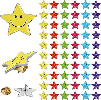 Épinglettes avec visage heureux et sourire mignon boutons amusants en émail pour enseignants