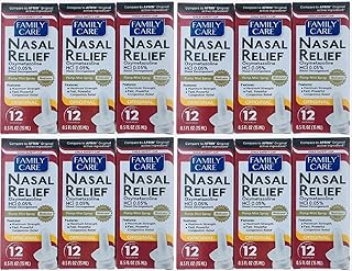 Spray pour soulagement nasal (12 pièces) spray à pompe 12 heures (oxymétazoline hcl)