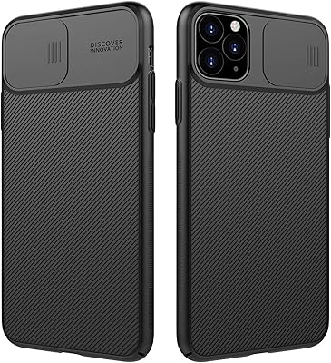 Coque nillkin pour iphone 11 pro max [avec protecteur d'objectif] de téléphone