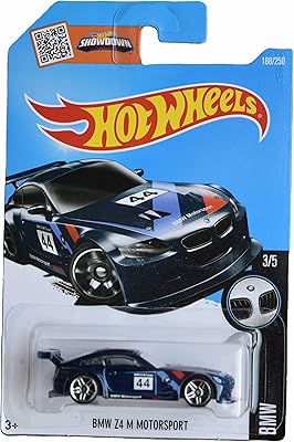 Hot wheels bmw z4 m motorsport - bmw 3/5 - bleu
