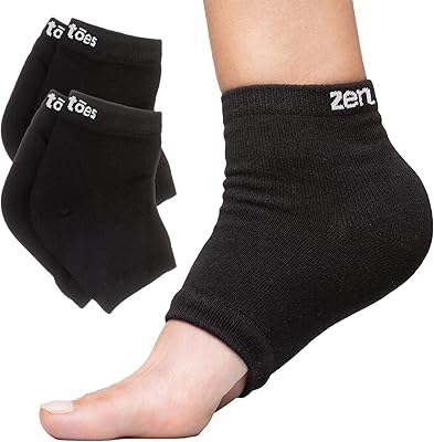 Chaussettes à talons hydratantes zen twice, 2 paires de chaussettes de spa rembourrées