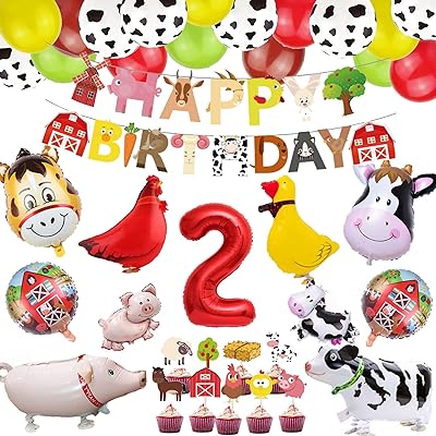 Fournitures de fête de 2e anniversaire pour garçons et filles, décorations de fête