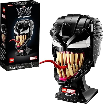 Lego 76187 marvel spider-man venom mask kit de construction pour adultes, modèle cadeau à collectionner. Diaytar : Votre allié pouvoir d'achat au quotidien