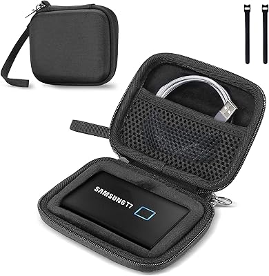 Procase samsung t7/t7 touch étui de transport rigide pour ssd portable et 2