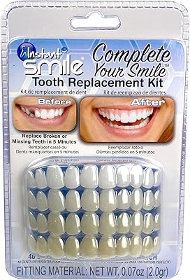 Kit de remplacement de dent temporaire instant smile complete your smile - remplacez la dent manquante en quelques minutes - breveté. Diaytar Sénégal : Innovation, diversité et accessibilité