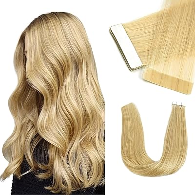 Extensions de cheveux humains remi remy 100 naturels, ruban adhésif semi-permanent de 24