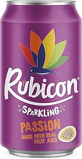 Jus pétillant de fruit de la passion rubicon à base de vrais jus