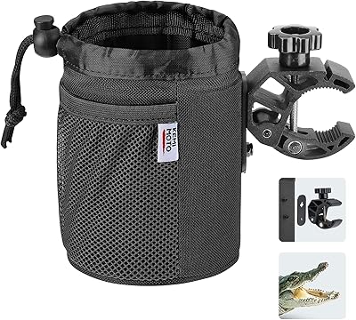 Porte-gobelet de moto kimoto, porte-gobelet en tissu oxford avec drain et pince crocodile