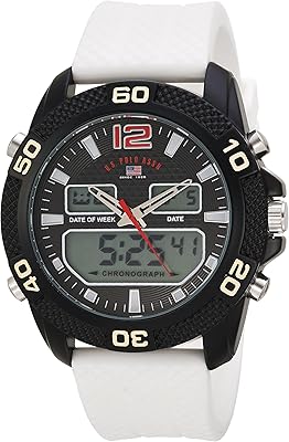 U.s. polo assn. montre à quartz pour homme avec affichage analogique-numérique et bracelet