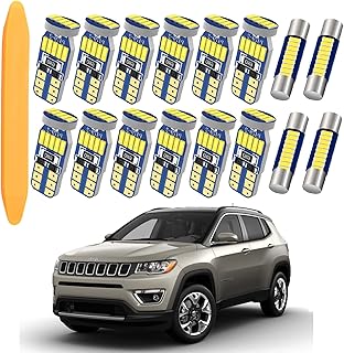 Wemeltui kit d'éclairage intérieur led pour jeep grand cherokee 2011-2021, éclairage intérieur +