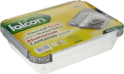 Récipient en aluminium falcon avec couvercle 83120 - 10 pièces - 1050 pièces. Électroménager, mode, beauté... Diaytar a tout en stock