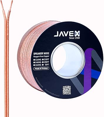 Câble de haut-parleur jafex de calibre 12 awg