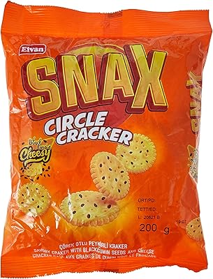 Coupe-cercle elvan snacks avec graines de cumin noir et fromage 200