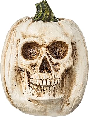 Citrouille au visage effrayant - 6 1/4\" h x 8 7/8\" l |