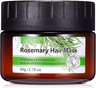 Aliver masque capillaire à la biotine au romarin et à la menthe pour la douceur des cheveux 2,1 oz (60 g), hydratation, réparation et lustre des cheveux, antipelliculaire. Optimisez votre budget avec Diaytar Sénégal