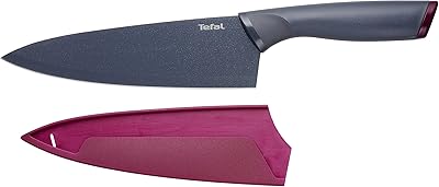 Couteau de chef tefal avec couvercle taille 20 cm de fresh kitchen