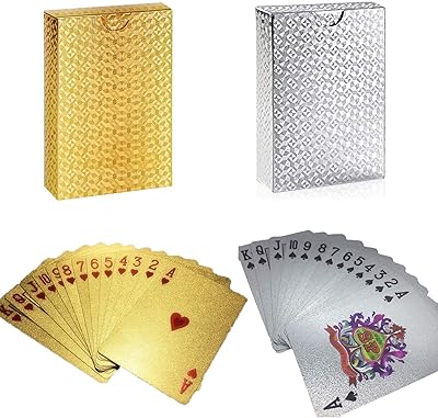 Jeu de 2 cartes à jouer en plastique imperméables, cartes à jouer flexibles