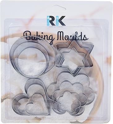 Ensemble d'emporte-pièces rk, modèle 1, argent, rntp01, 12 pièces