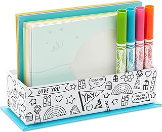 Assortiment de cartes à colorier hallmark creola, 8 cartes avec enveloppes et marqueurs de coloriage (coloriez-vous et merci vierge). Le meilleur du e-commerce discount réuni sur Diaytar