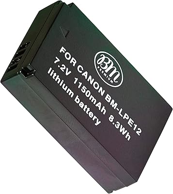 Batterie bm premium lp-e12 pour appareil photo numérique sans miroir canon
