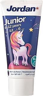 Dentifrice jordan junior, adapté aux enfants de 6 à 12 ans, 50 ml