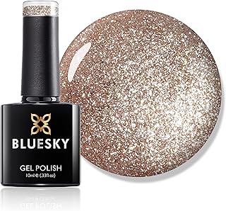 Vernis à ongles gel longue tenue blosquet qcg15 rose pailleté 10 ml, résistant