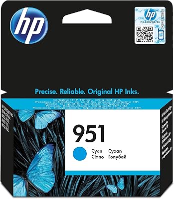 Cartouche d'encre originale hp 951 cn050ae, cyan, 1 paquet