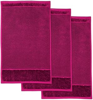 Ensemble de serviettes d'invité 3 pièces mauve, tori, 30 x 50 cm