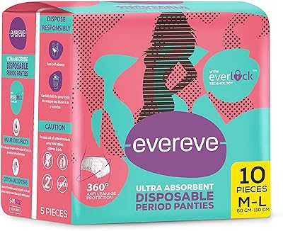 Culottes jetables à débit épais super absorbantes everf pour protection hygiénique, serviettes