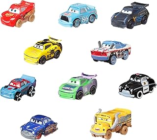 Disney pixar cars assortiment de mini voitures de course en métal 10 pièces
