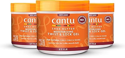 Gel hydratant au beurre de karité cantu twist & lock pour cheveux naturels
