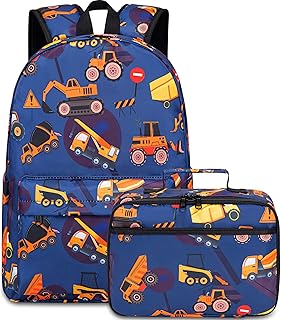 Sac à dos pour filles sac d'école pour enfants adolescents ensemble avec déjeuner