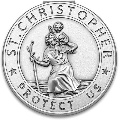 Médaille de chien saint christophe, accessoire de garde automobile, cadeau religieux sûr