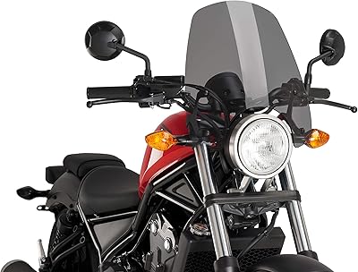 Puig 9462f winds. nouvelle génération honda rebel 500 17-20 c / gris foncé